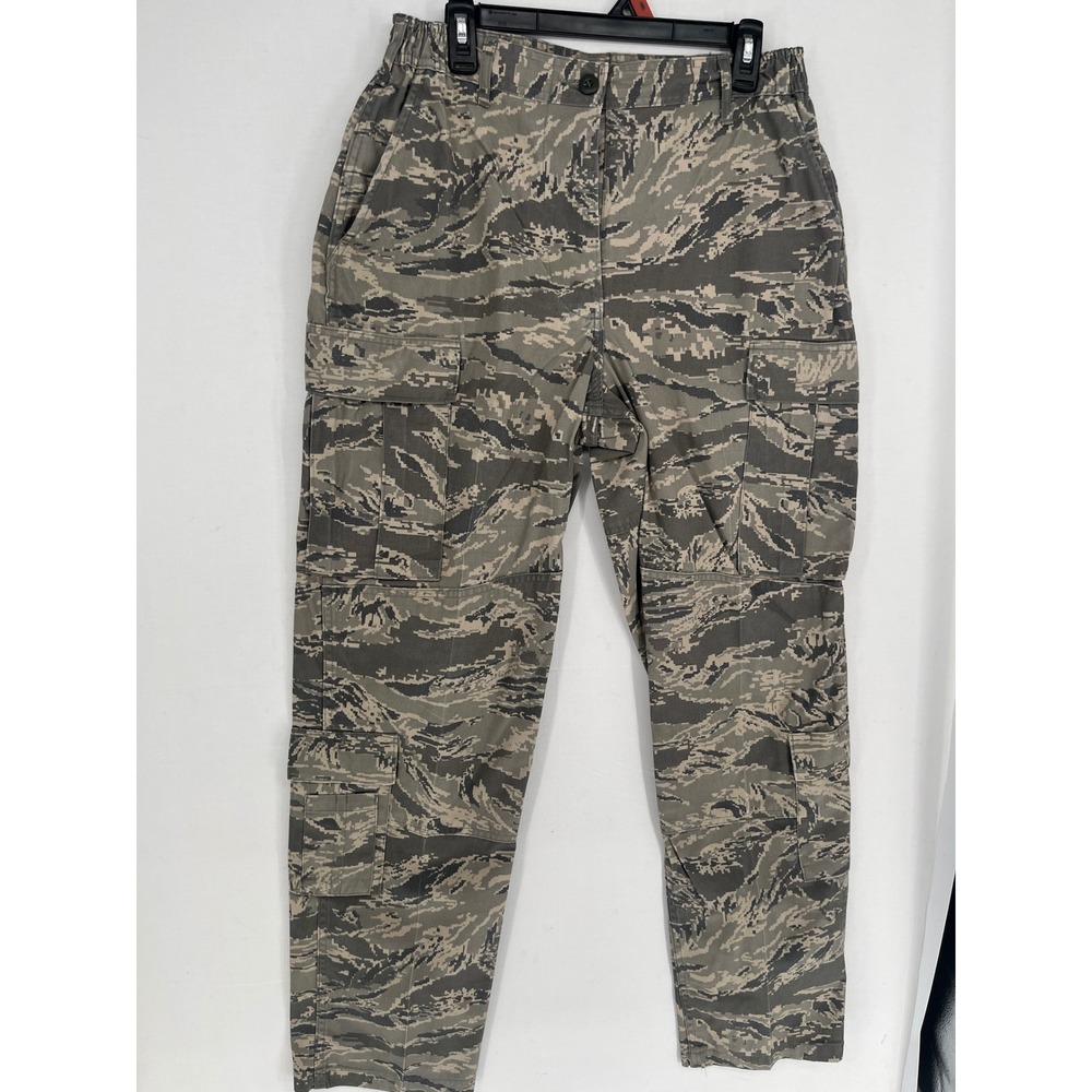 Goodwill Air Force Camo Utility Trousers Womens 14R Tiger Stripe Digital Pants